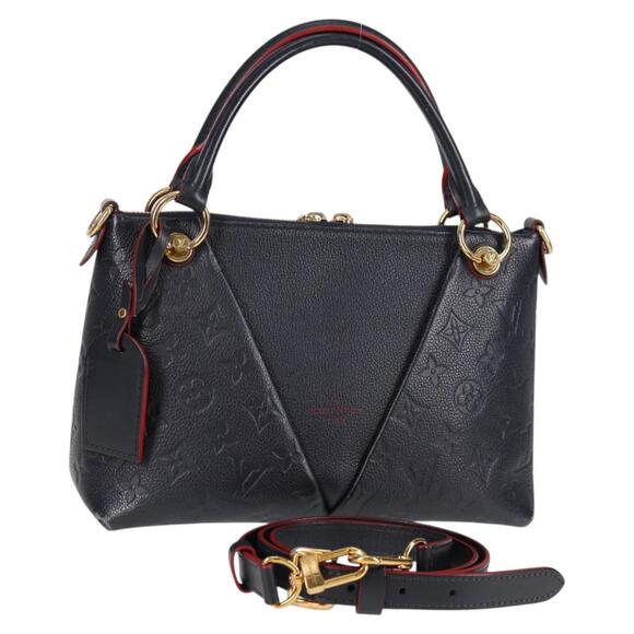 LOUIS VUITTON Monogram Empreinte V Tote BB Hand Bag Navy M44845 - Picture 1 of 16